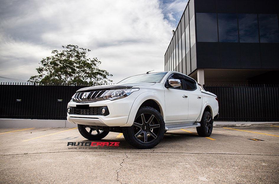MITSUBISHI TRITON REVERT SATIN BLACK MILLED ACCENTS